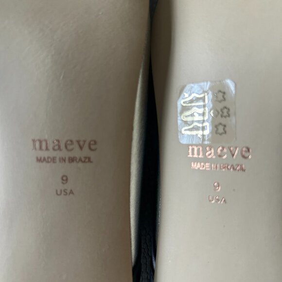 Maeve Bow Kitten-Heel Mules in Silver/Black - NWOT